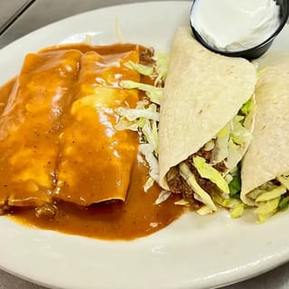 M. Two Enchiladas, Two Tacos