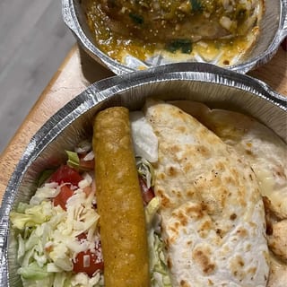 C. Grilled Chicken Quesadilla, Flauta & Chille Relleno
