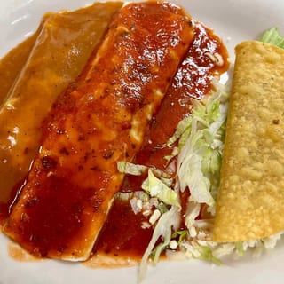 J. Beef Taco, Beef Enchilada, Beef Burrito